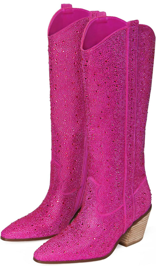 Mangino Bling Pink Boots